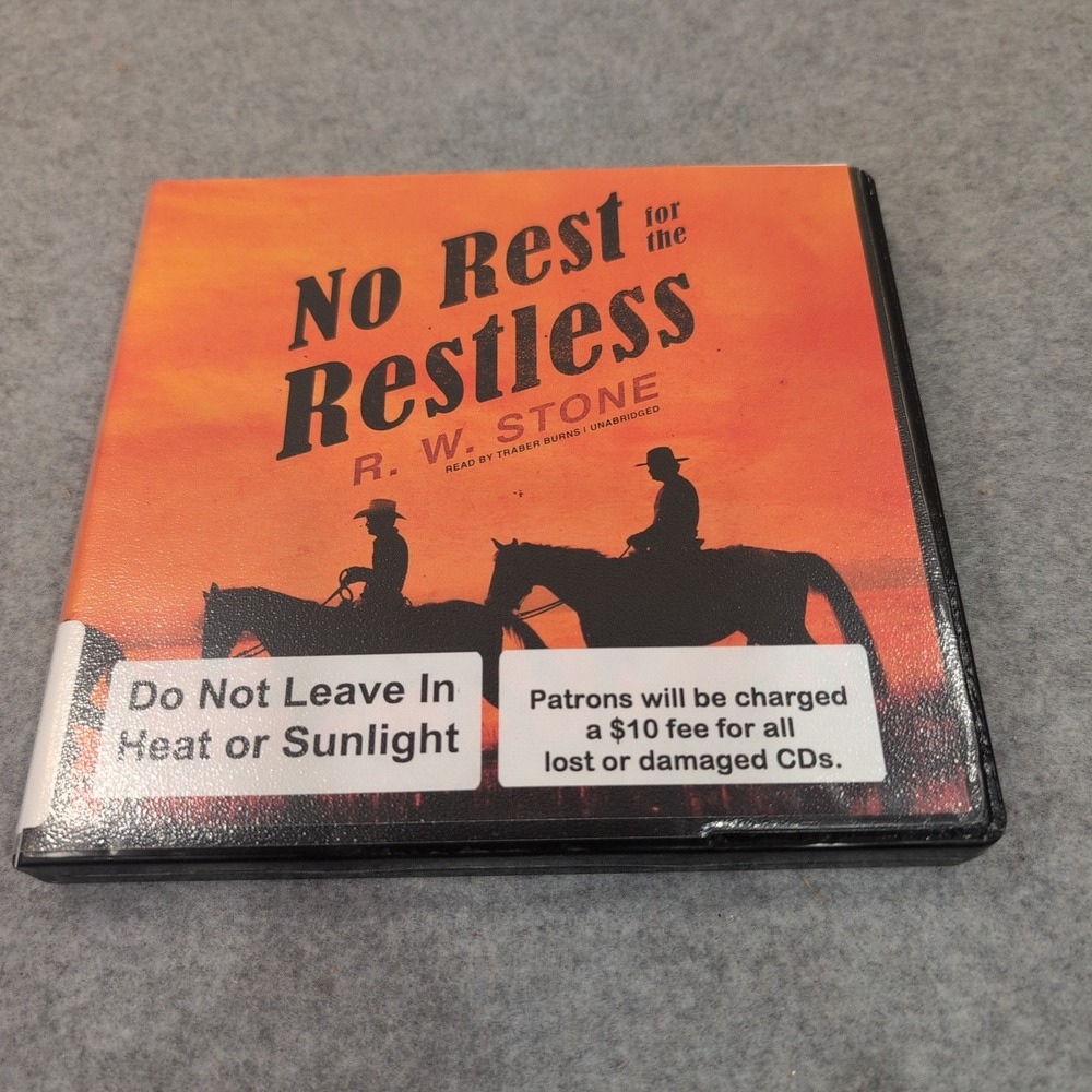 No Rest for the Restless R.W. Stone Audio CD Unabridged Western Fiction 5 CDs - Picture 1 of 2